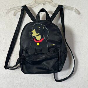 Marc Tetro Dachshund Mini Backpack Purse Black Pop Art Travel Bag black dog